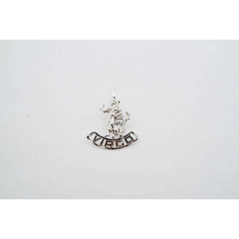 Estate Sale White Gold 14k Pendant Fine Jewelry 1.60 Grams 1.08 Inch 27.50 MM